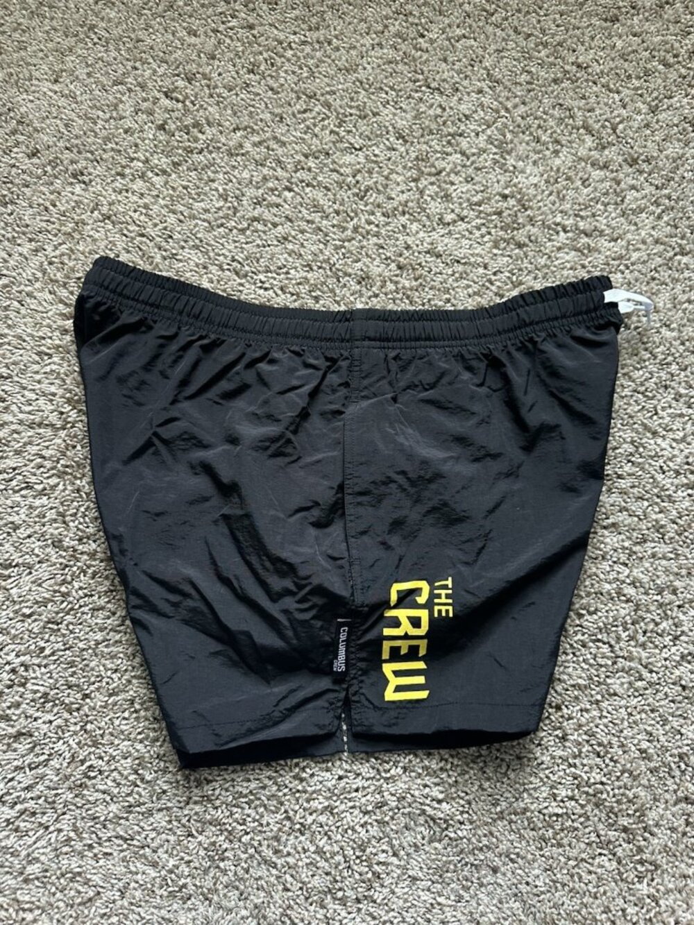 MLS Soccer Sweden Columbus Crew SC Logo Black Leisure Shorts Pockets Mens 2XL